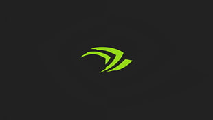 NVIDIA logo, Nvidia, logo, simple, minimalism