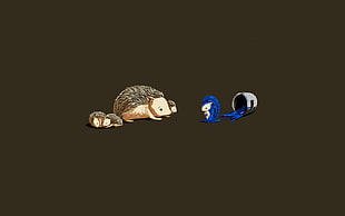 two animal illustration