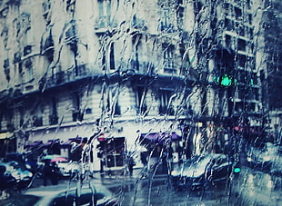 City​​,  Rain,  Light,  Glass
