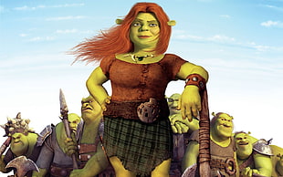 Shrek Army digital poster HD wallpaper