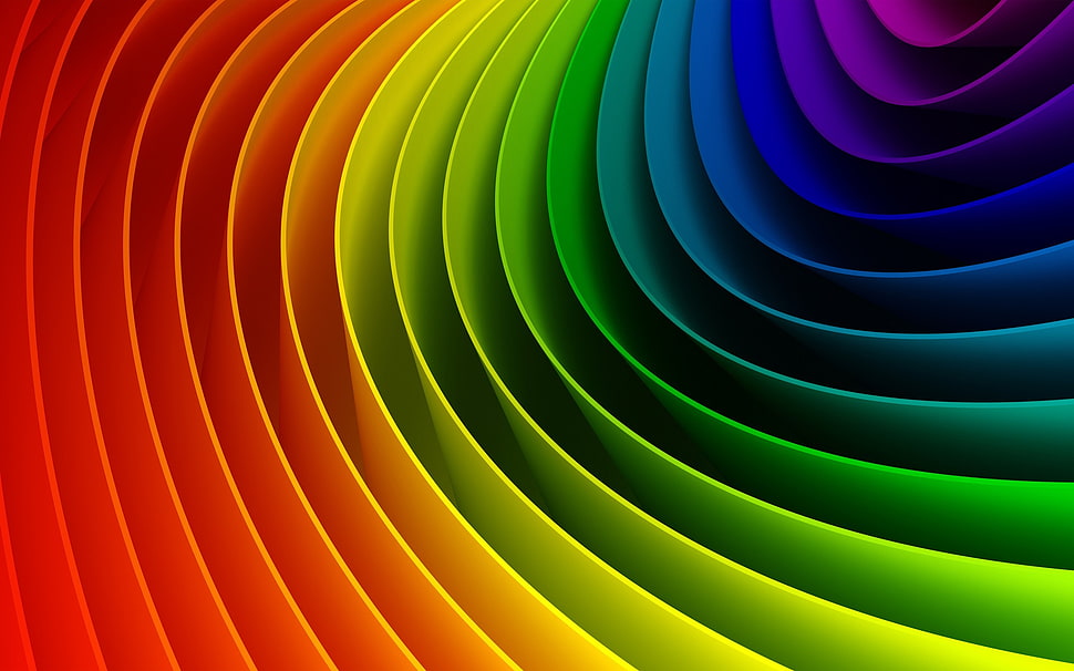 assorted color illustration HD wallpaper