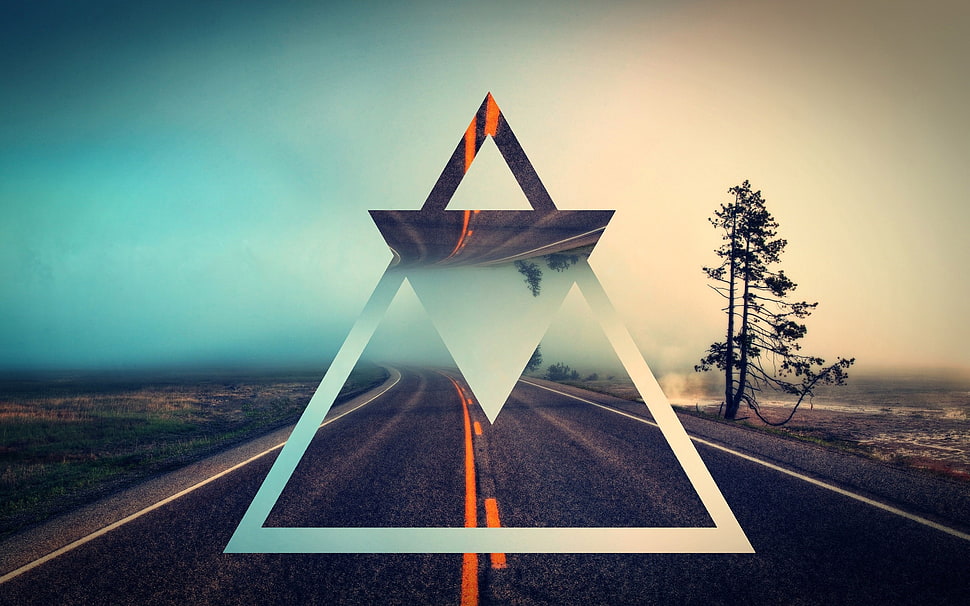 concrete road HD wallpaper