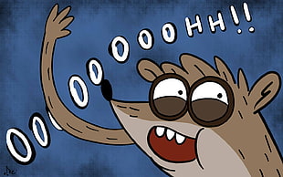 brown animal meme, Regular Show, Rigby HD wallpaper