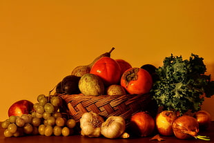 selective focus photography of variety of fruits and vegetables