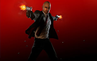 Hitman Agent 47 illustration, Hitman, video games