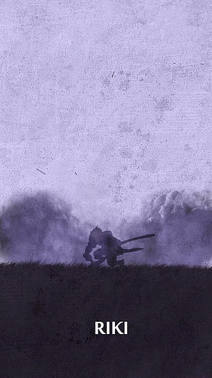 Rikimaru Stealth Assassin silhouette wallpaper, Dota 2