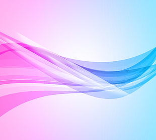 blue and pink abstract painting