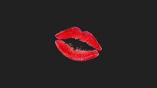 lipstick mark wallpaper HD wallpaper