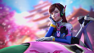 brown haired female Overwatch character
