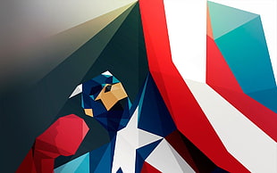 Captain America wallpaper, simple background, Captain America