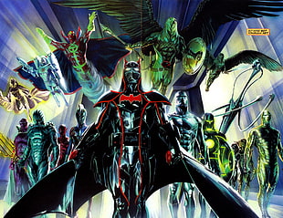 robot characters digital wallpaper, Justice League, Batman