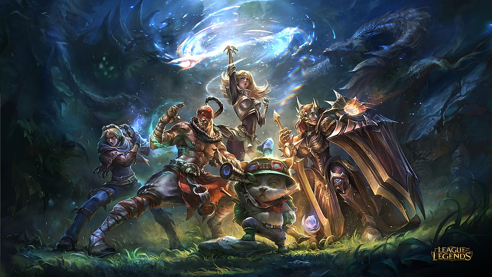 League of Legends poster HD wallpaper