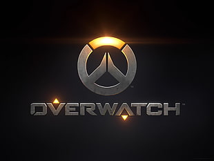 gray Overwatch logo, Overwatch, video games, typography