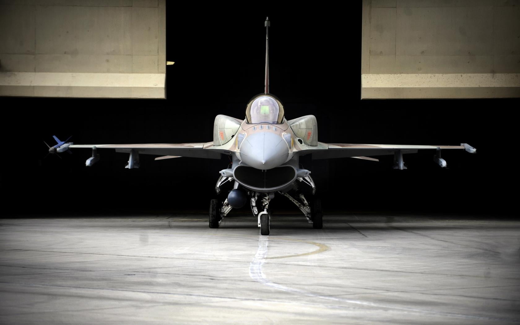 silver fighter jet, aircraft, General Dynamics F-16 Fighting Falcon, vehicle, military aircraft