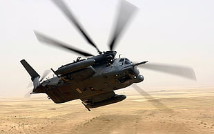 black assault helicopter, aircraft, MH-53 Pave Low
