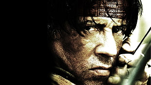 man's illustration, movies, John Rambo, Sylvester Stallone, Rambo HD wallpaper