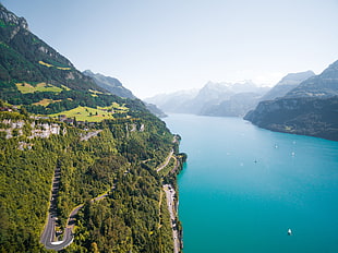 body of water, landscape, nature, Switzerland, river