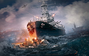 Battle Ship wallpaper HD wallpaper