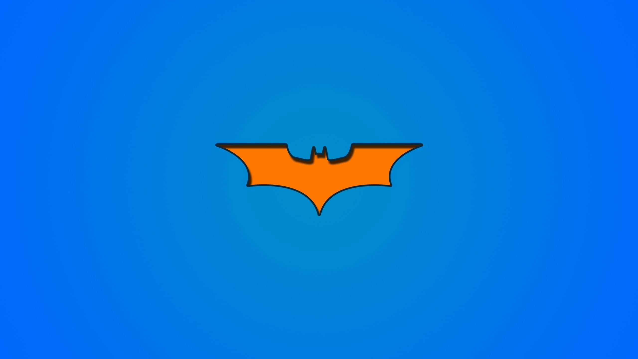 red and black Batman logo, Batman