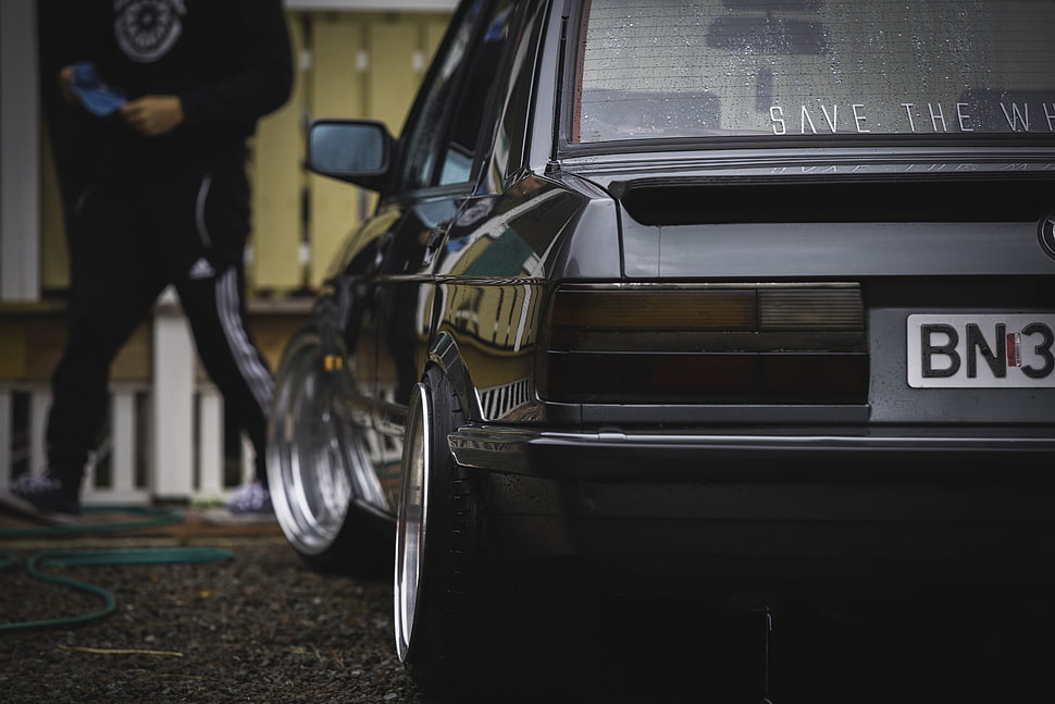 black and gray golf club set, BMW E28, Stance, Stanceworks, Problemsolver HD wallpaper