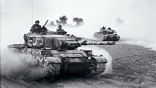 grayscale military tank, Indo-Pak War 1971, Indian Army, monochrome HD wallpaper