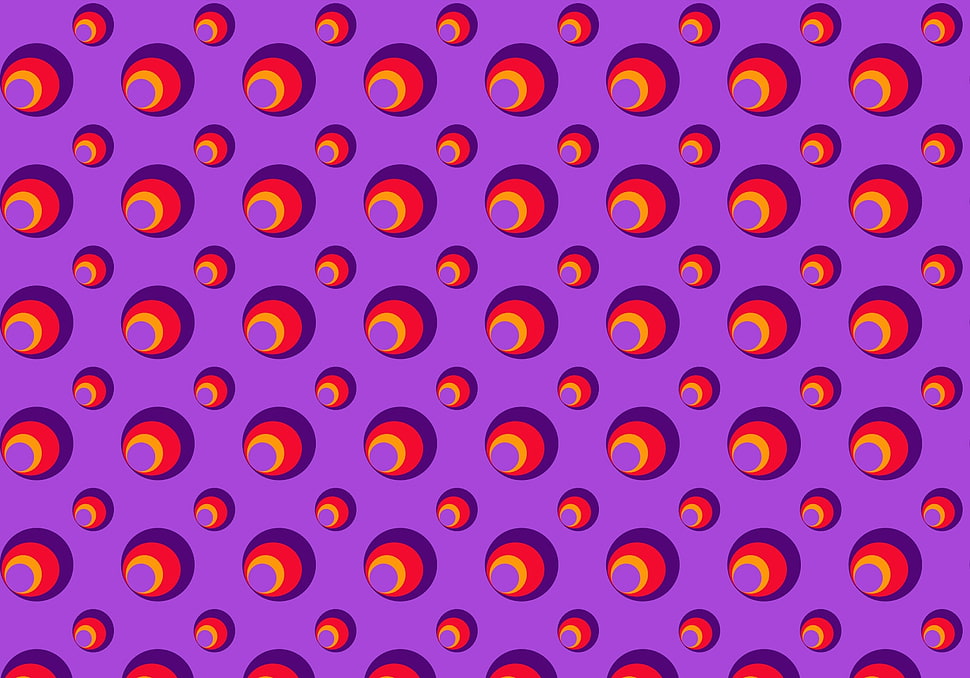 purple backdrop and red circle digital wallpaper HD wallpaper