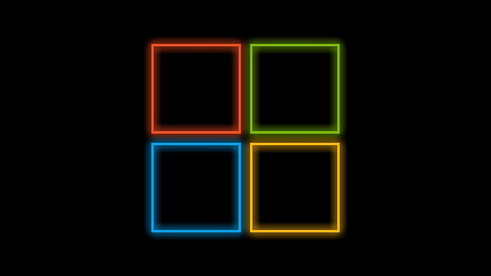 several assorted-color square logo, abstract, Microsoft Windows, logo HD wallpaper