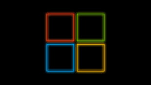 several assorted-color square logo, abstract, Microsoft Windows, logo