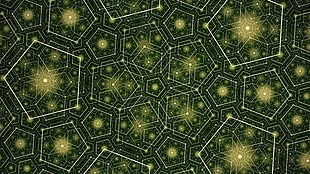 green and yellow illustration