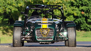 green dune buggy, Caterham R600, car, vehicle, Caterham HD wallpaper
