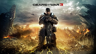 Gears of War 3 graphics, Marcus Fenix, Gears of War 3 HD wallpaper