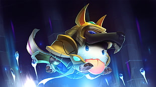 person wearing dog costume illustration, League of Legends, Poro, nasus