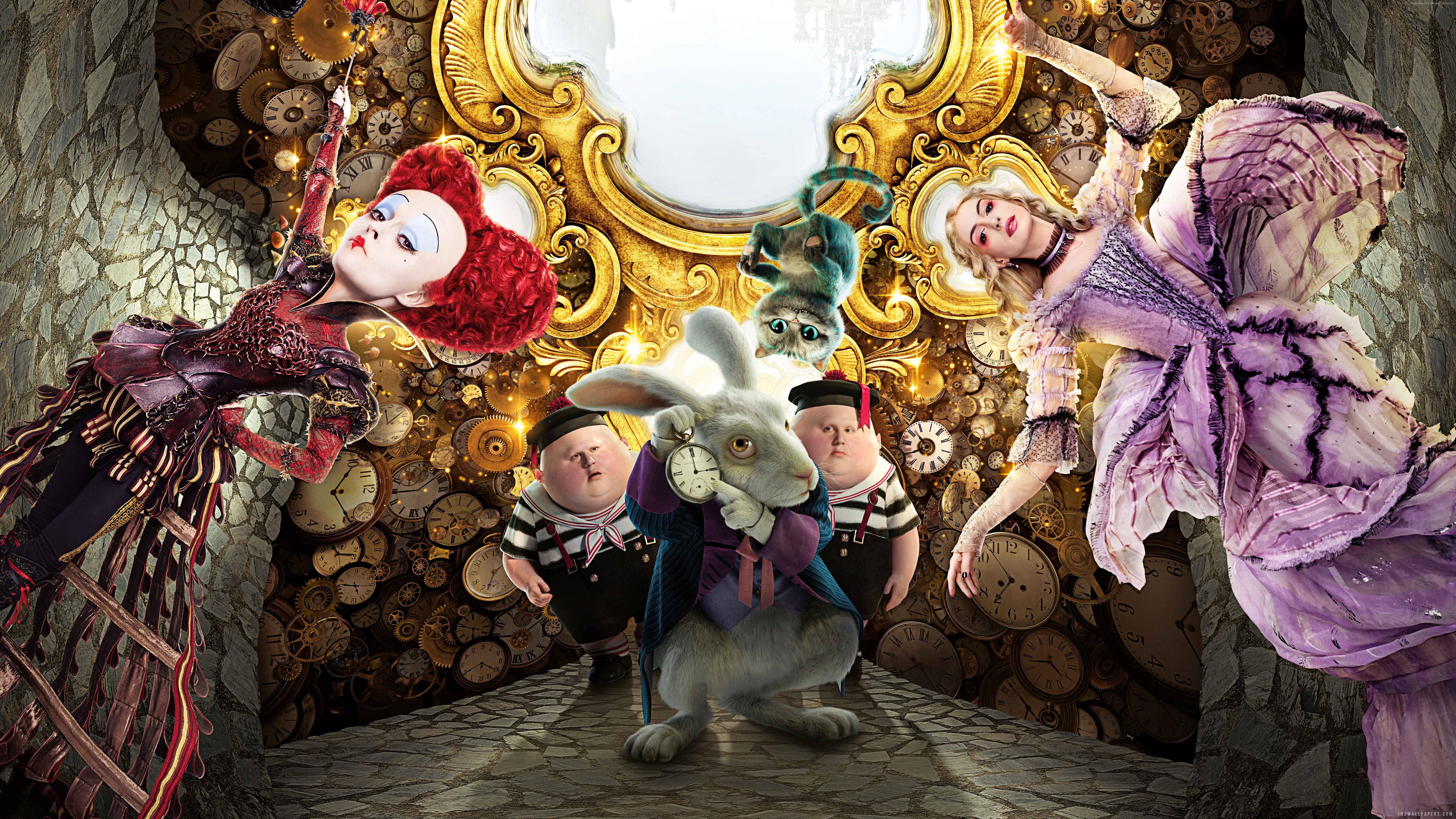 Alice in Wonderland digital wallpaper