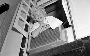 Marilyn Monroe grayscale photo, Marilyn Monroe, Norma Jeane