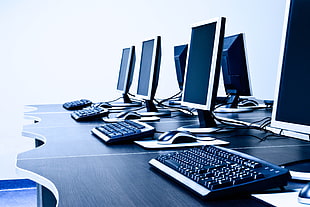 turned of computer monitors
