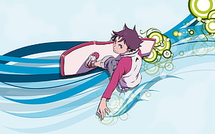 male anime character digital wallpaper, anime, Thurston Renton, Eureka Seven, anime boys HD wallpaper
