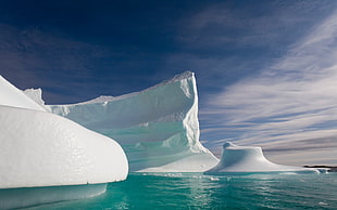 white and gray above ground pool, nature, ice, landscape, iceberg