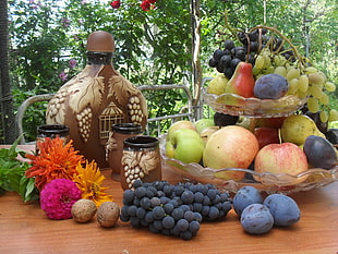 fruits on table HD wallpaper