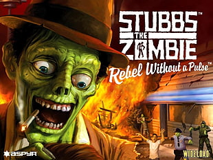 Stubbs the Zombie digital wallpaper, zombies