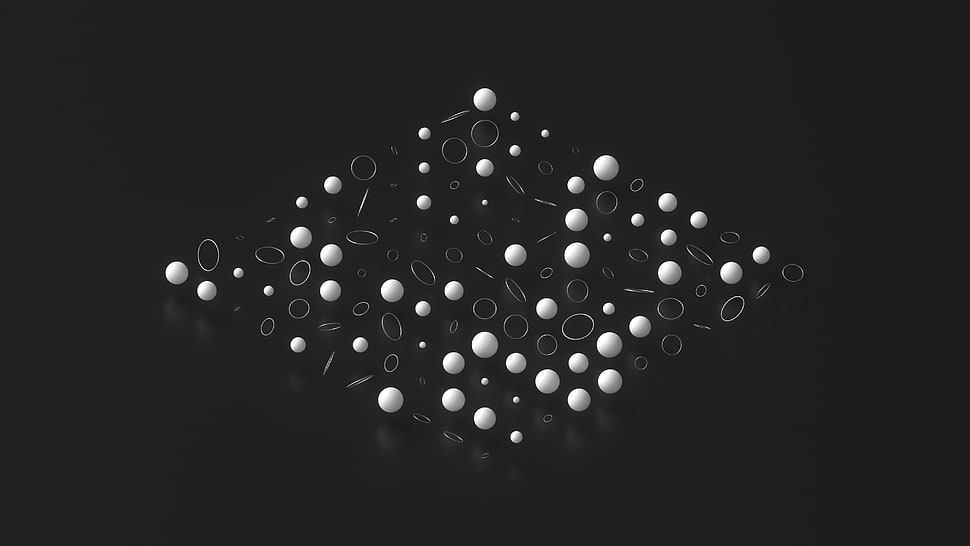 diamond shape white illustration HD wallpaper