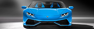 blue Lamborghini car, car, Lamborghini Huracan LP 610-4 , Spyder, Convertible HD wallpaper