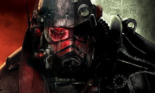 man wearing mask digital wallpaper, Fallout, Fallout: New Vegas, Brotherhood of Steel, power armor