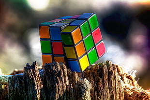 3x3 magic cube, Rubik's Cube HD wallpaper