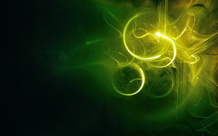 time lapse of green lights HD wallpaper