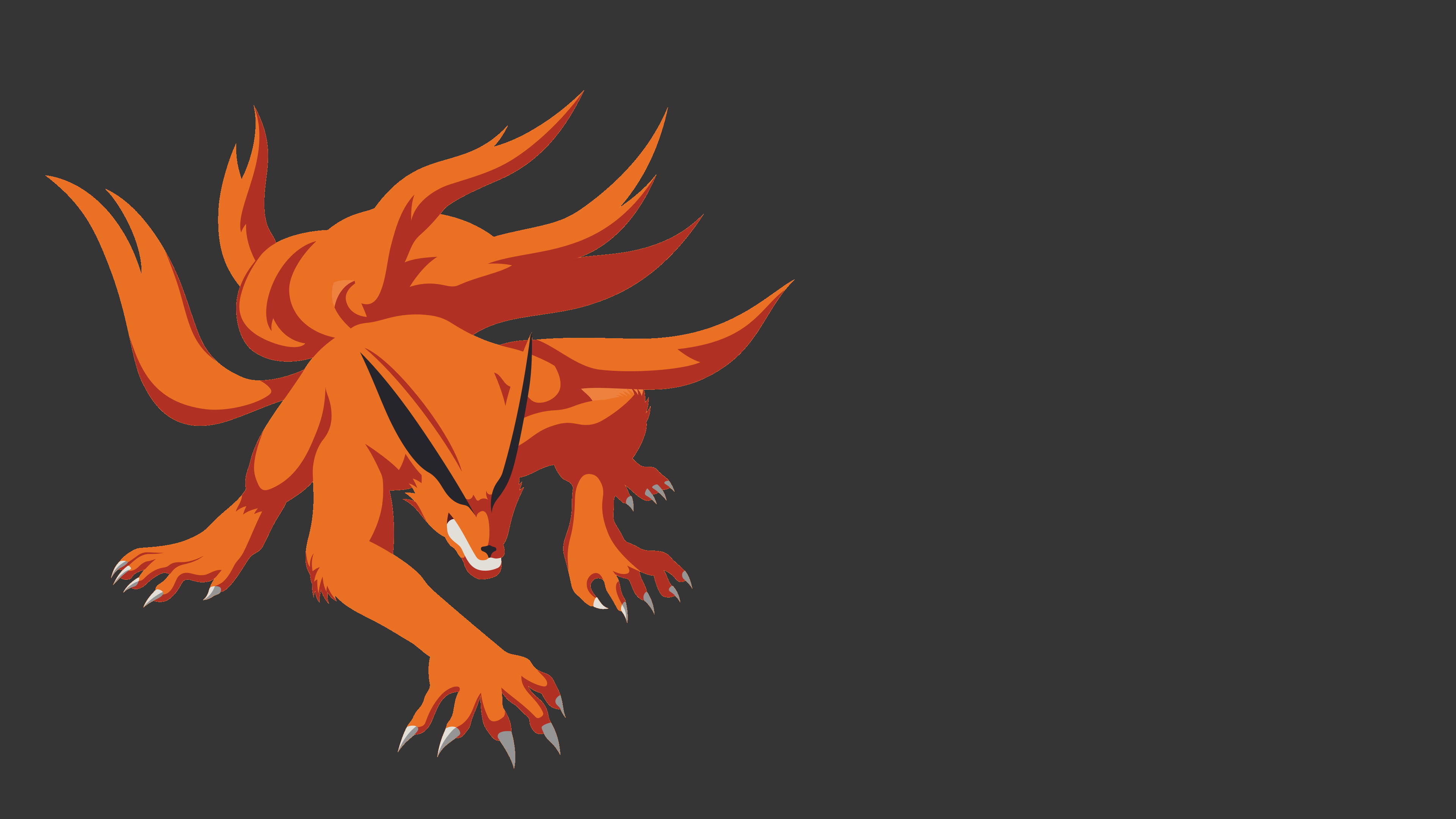 Kurama Wallpaper Anime Naruto Shippuuden Minimalism Kyuubi Hd Wallpaper Wallpaper Flare