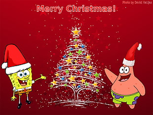 SpongeBob Squarepants and Patrick Star, Christmas, SpongeBob SquarePants HD wallpaper