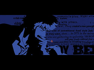 Cowboy Bebop wallpaper, Cowboy Bebop, Spike Spiegel, smoking, anime boys HD wallpaper