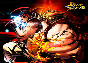 Street Fighter Ryu and Ken digital wallpaper, Street Fighter, Ryu (Street Fighter), Ken (Street Fighter), video games HD wallpaper