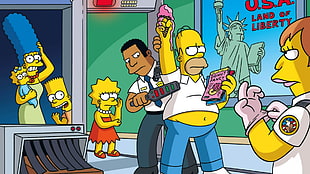 The Simpsons TV series still, The Simpsons, Marge Simpson, Maggie Simpson, Bart Simpson HD wallpaper