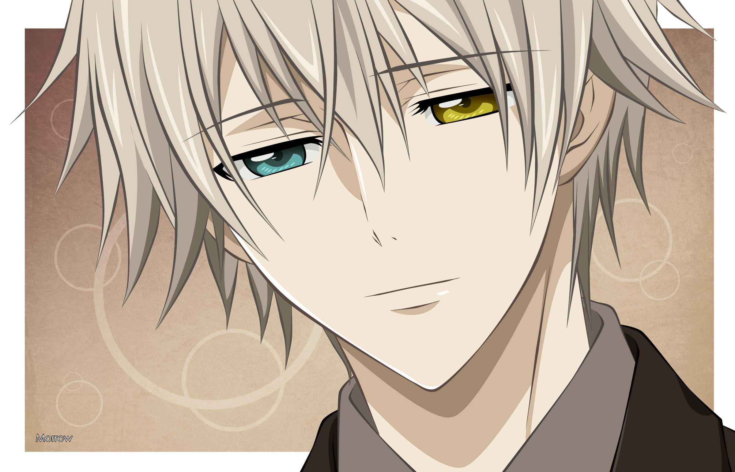 Grey haired male anime character HD wallpaper | Wallpaper Flare